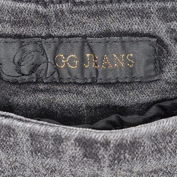 Golden Girls Clothing Women's Grey Embroidered Raw Hem Ankle Jegging Pant -10 - Picture 3 of 8